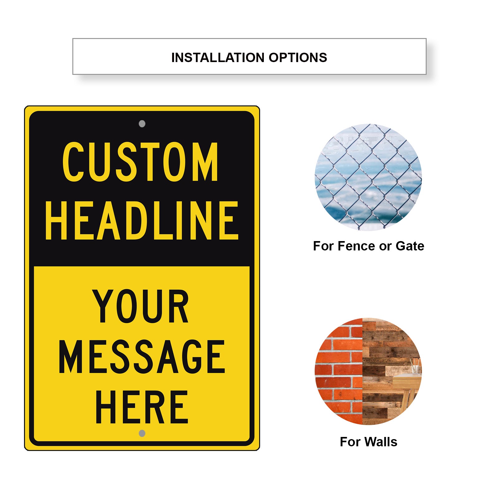 Custom Headline Sign