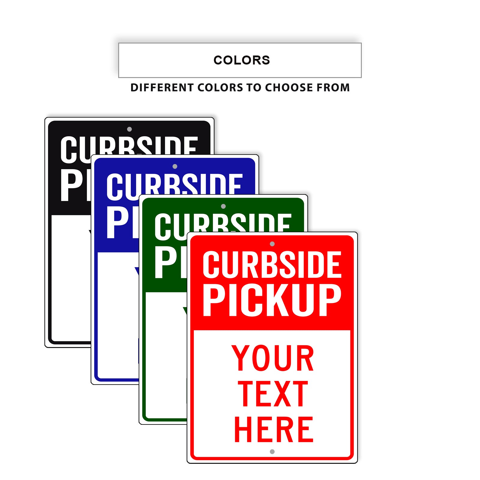 Curbside Pickup Sign