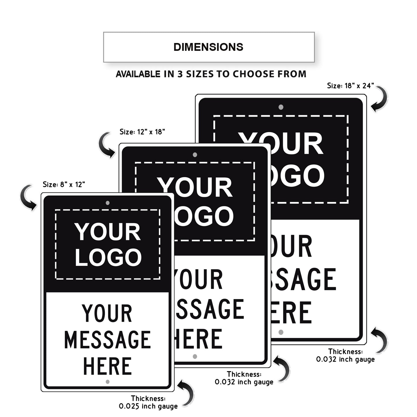 Your Logo Your Messsage Here Sign