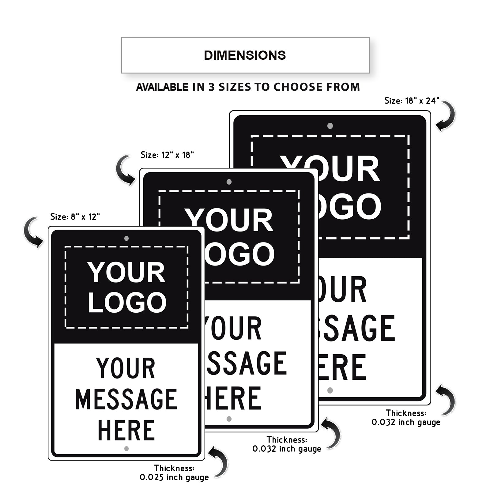 Your Logo Your Messsage Here Sign