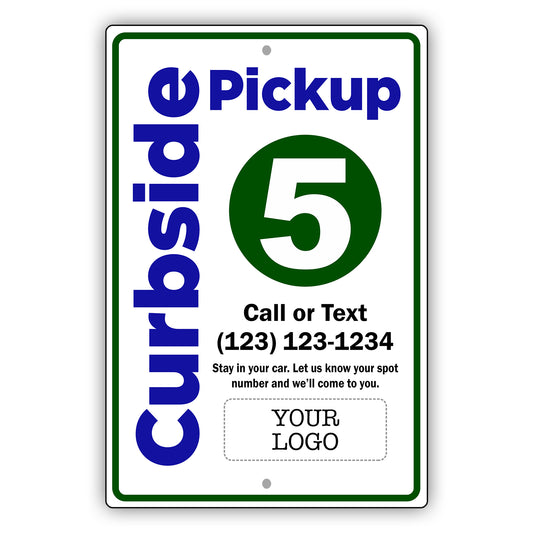Curbside Pickup 5 Sign