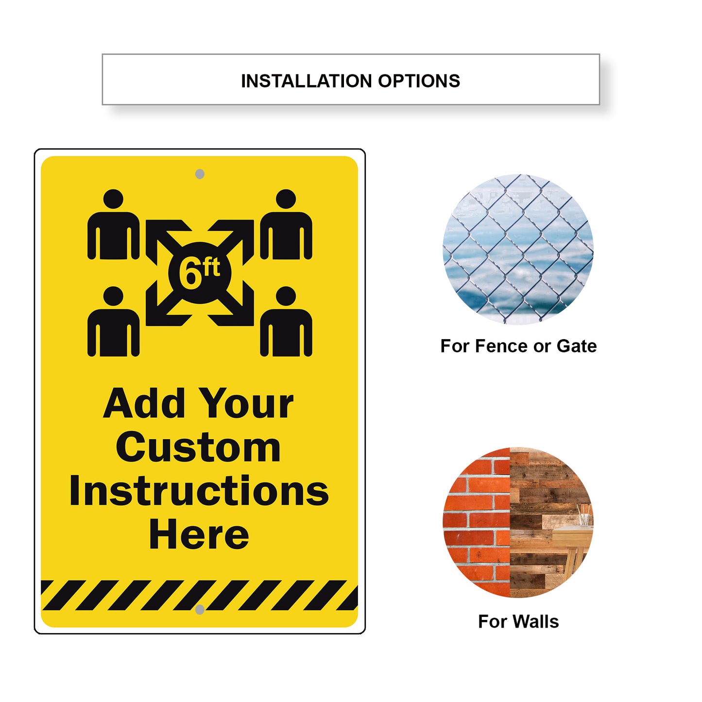 Add Your Custom Instruction Here Sign