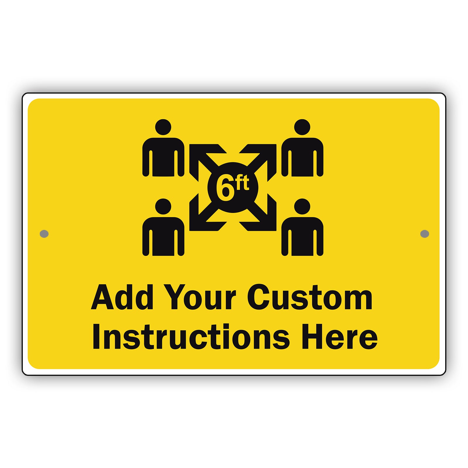 Add Your Custom Instruction Here Sign