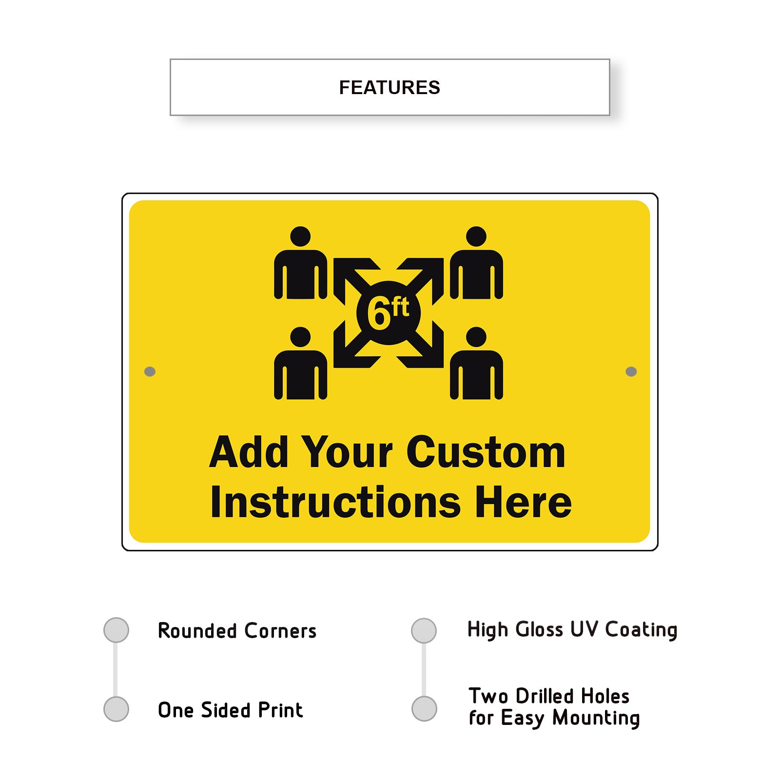 Add Your Custom Instruction Here Sign