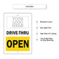 Drive-Thru Open Sign