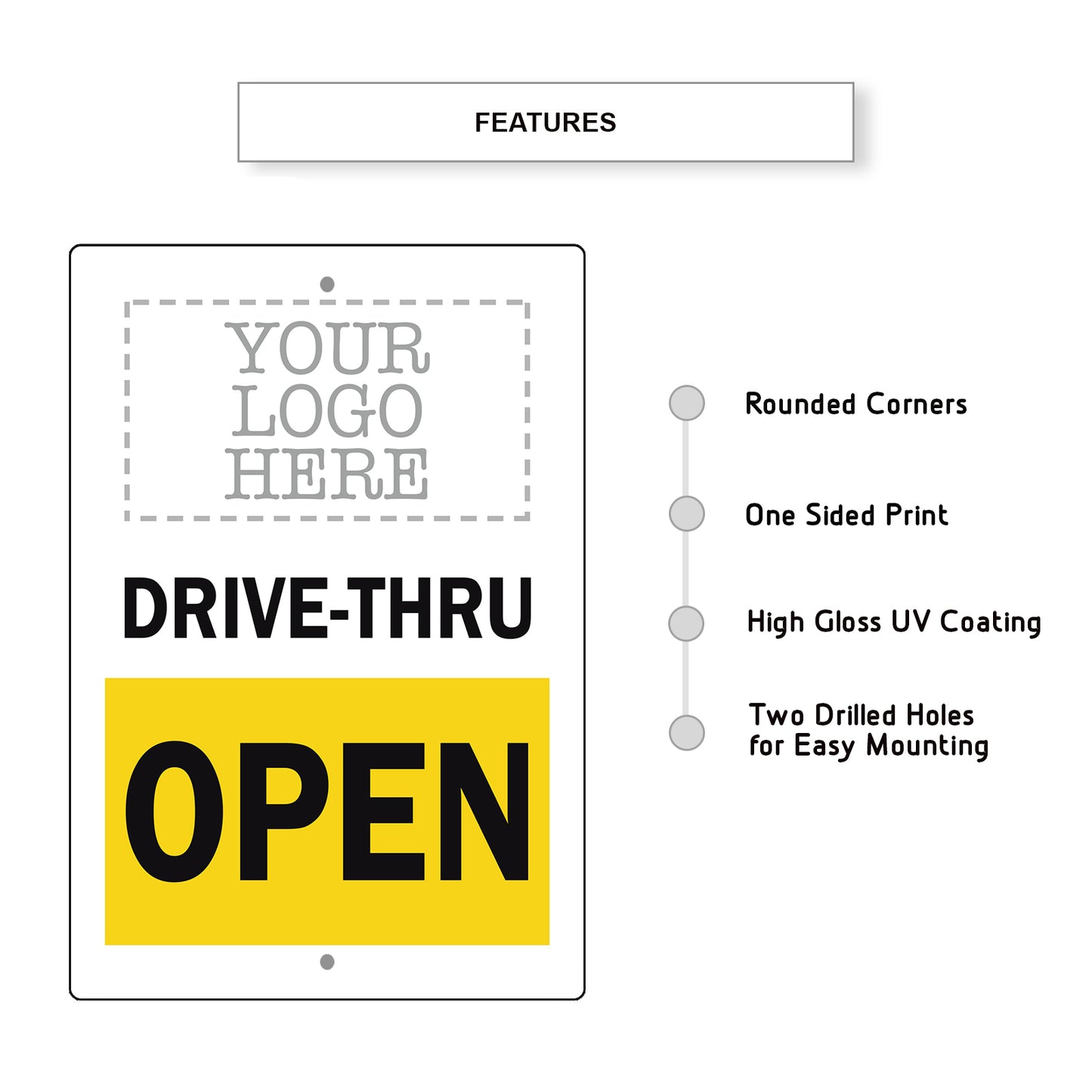 Drive-Thru Open Sign