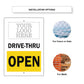 Drive-Thru Open Sign