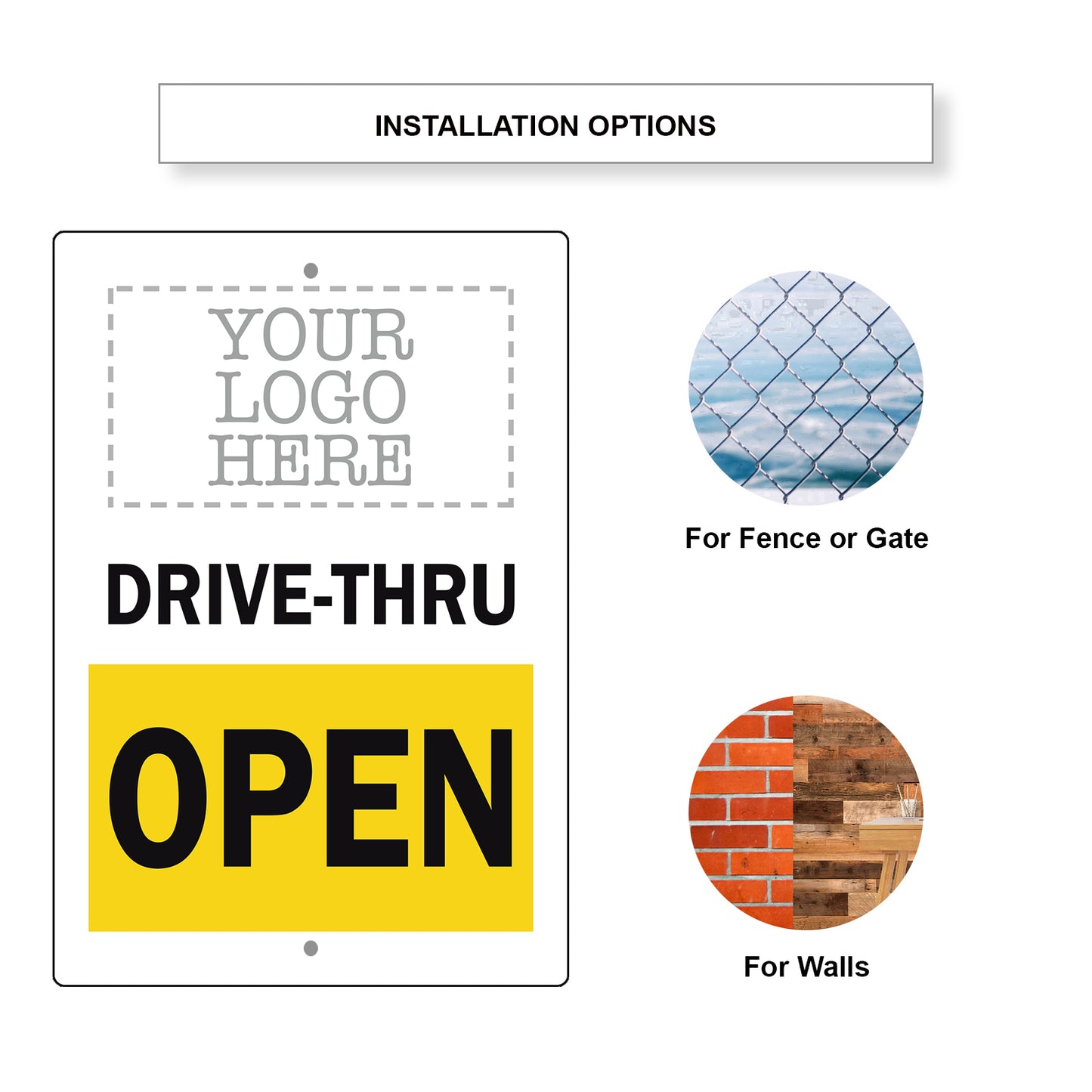 Drive-Thru Open Sign
