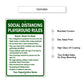 Social Distance PlayGround Rules Sign