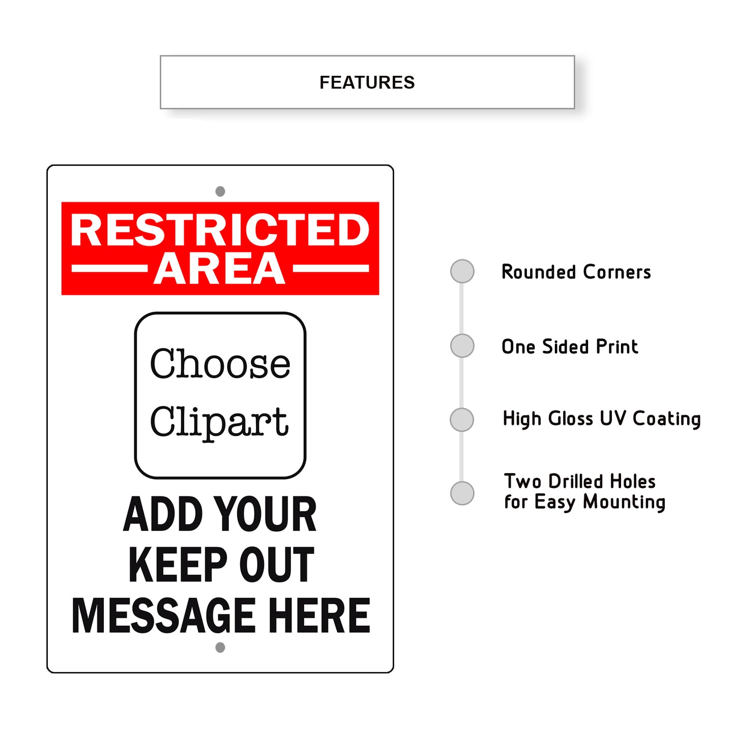 Restricted Area Choose Clipart Add Your Keep Out Sign