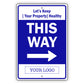 This Way Right Arrow Sign