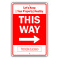 This Way Right Arrow Sign