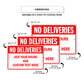 No Deliveries Custom Text Here Sign