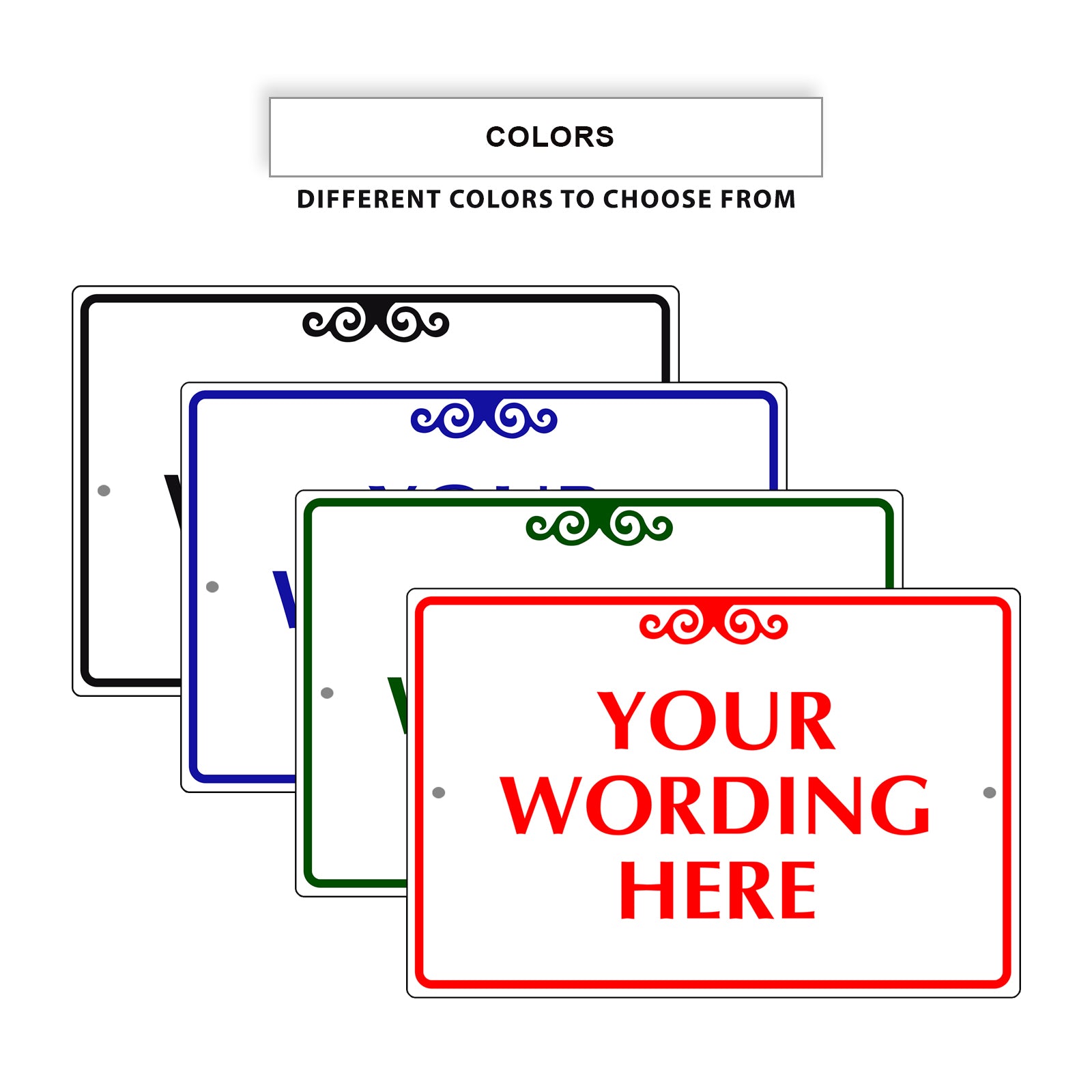 Custom Sign Your Wording Here Sign – Sign Fever