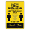 Maintain Social Distance Sign