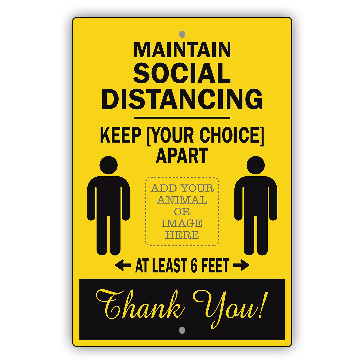 Maintain Social Distance Sign