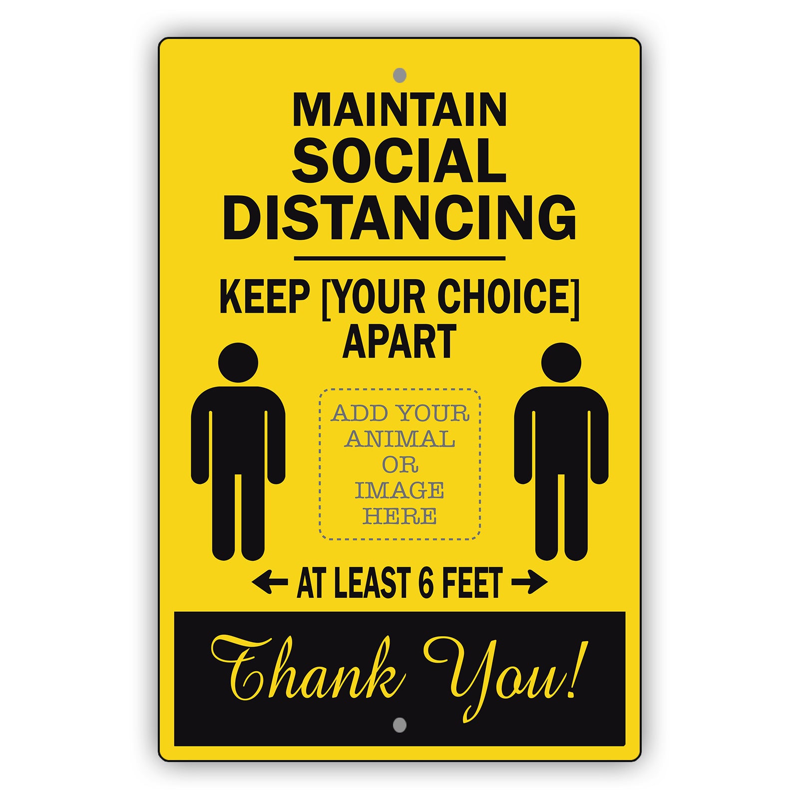 Maintain Social Distance Sign
