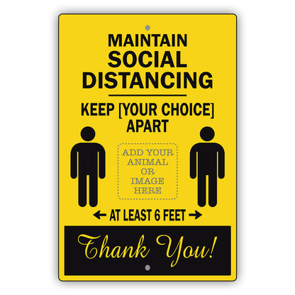 Maintain Social Distance Sign