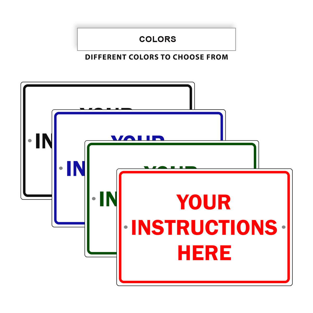 Instuction Sign Your Instructions Here Sign – Sign Fever