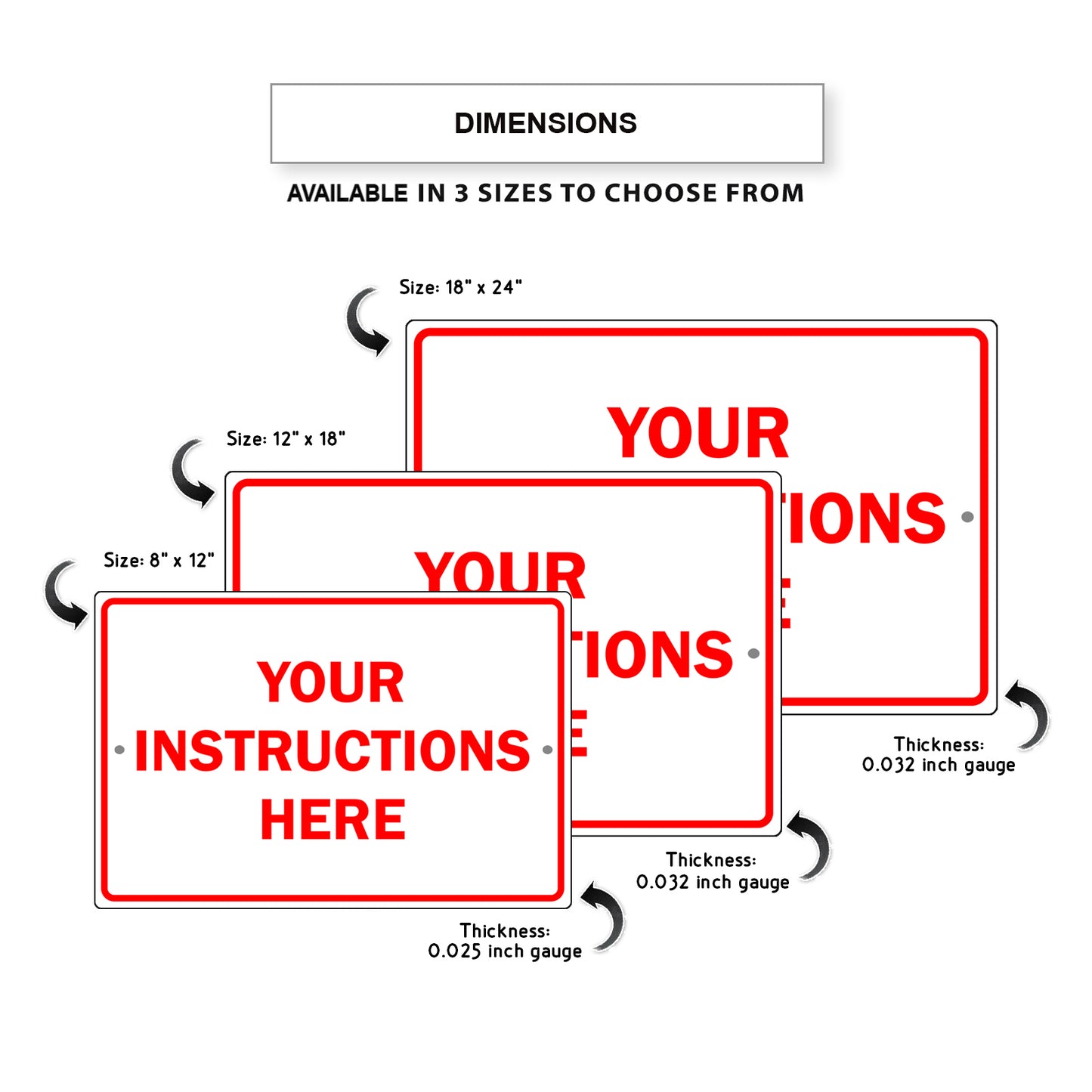 Your Instructions Here Sign