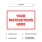 Your Instructions Here Sign