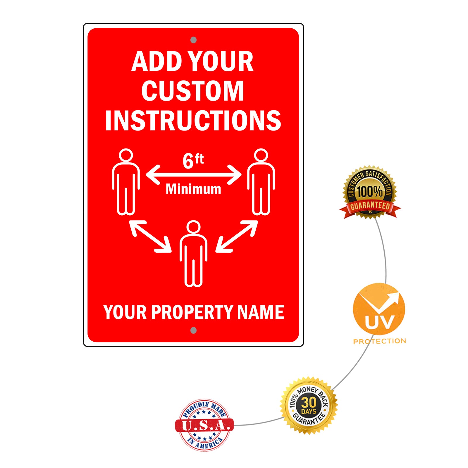 Add Your Custom Instructions Sign
