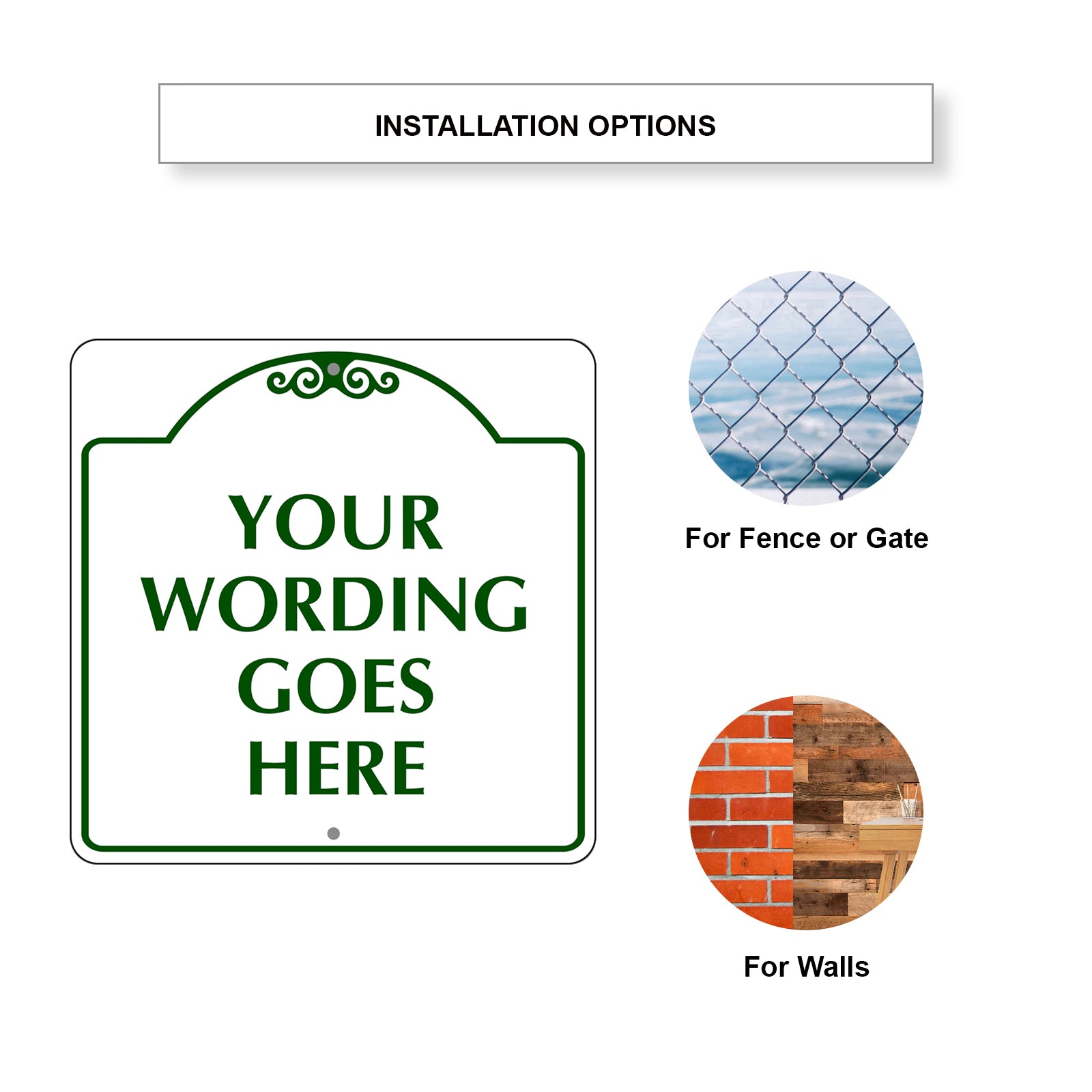 Your Wording Goes Here Sign