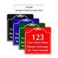1 2 3 Your Street Name Private Driveway Sign No Turn Around (Front)/Private Driveway (Back)