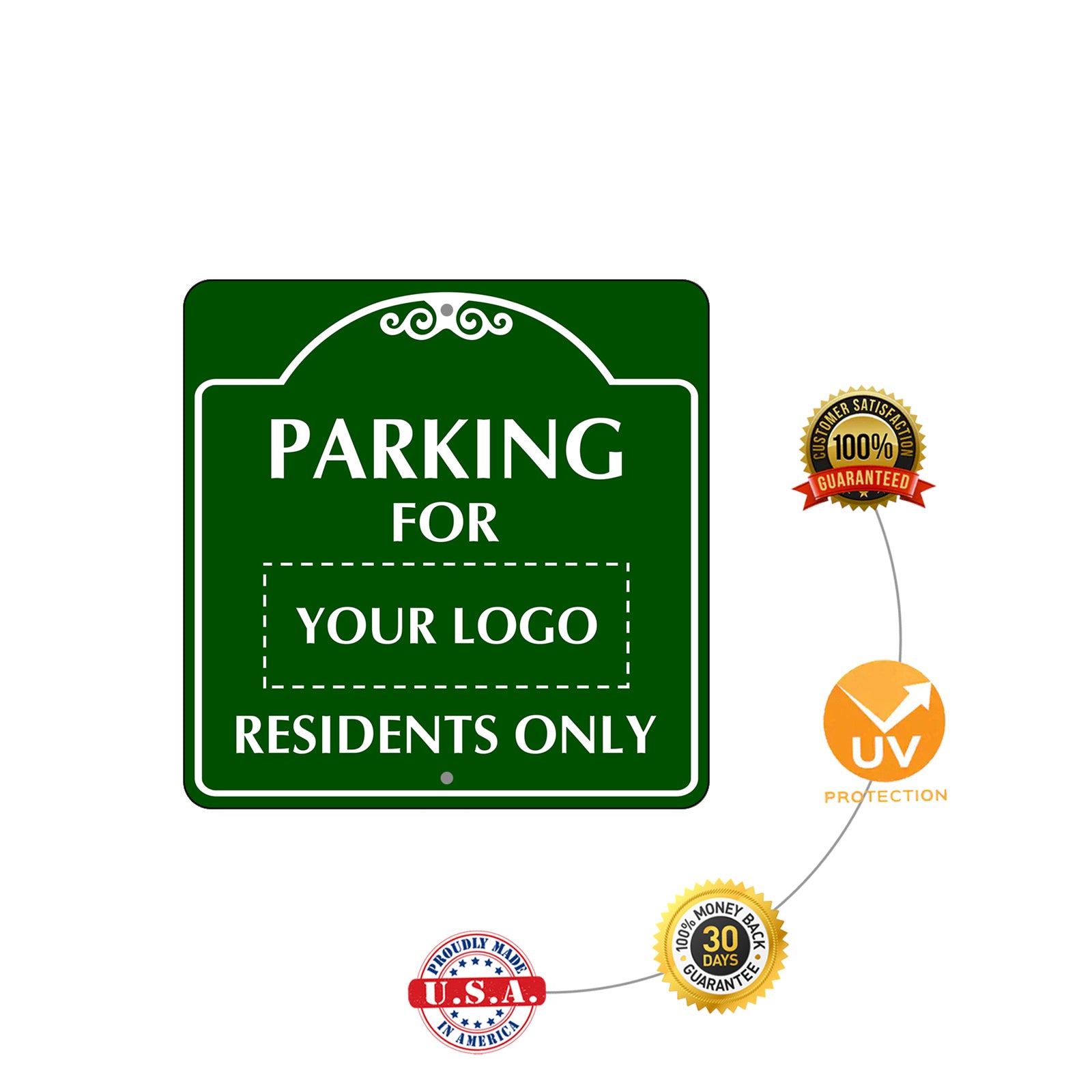 Parking For Residents Only Sign