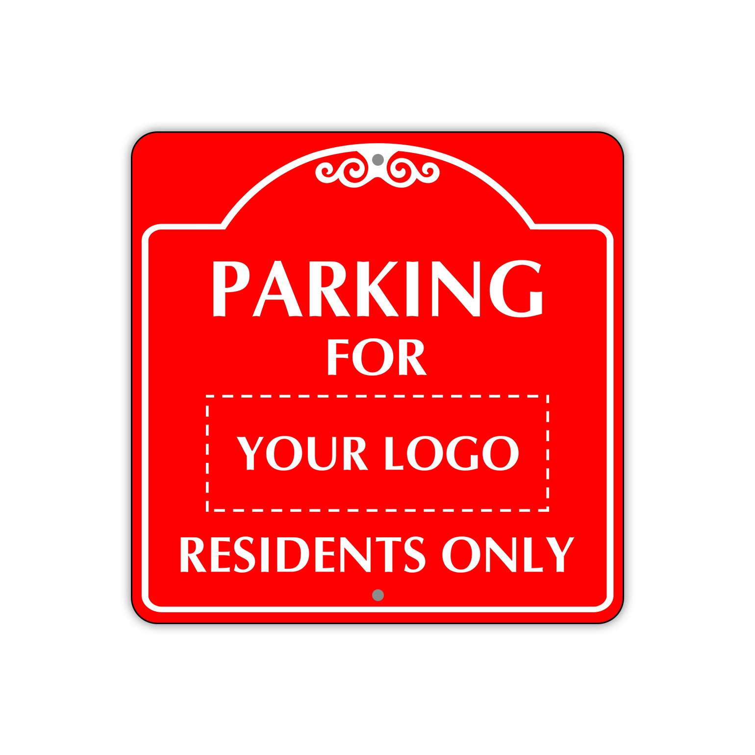 Parking For Residents Only Sign