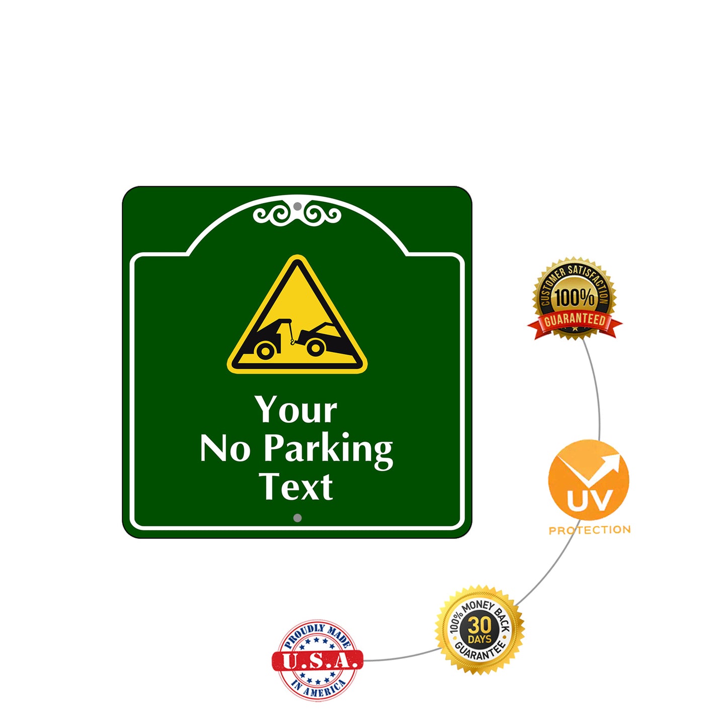 Your No Parking Text Sign