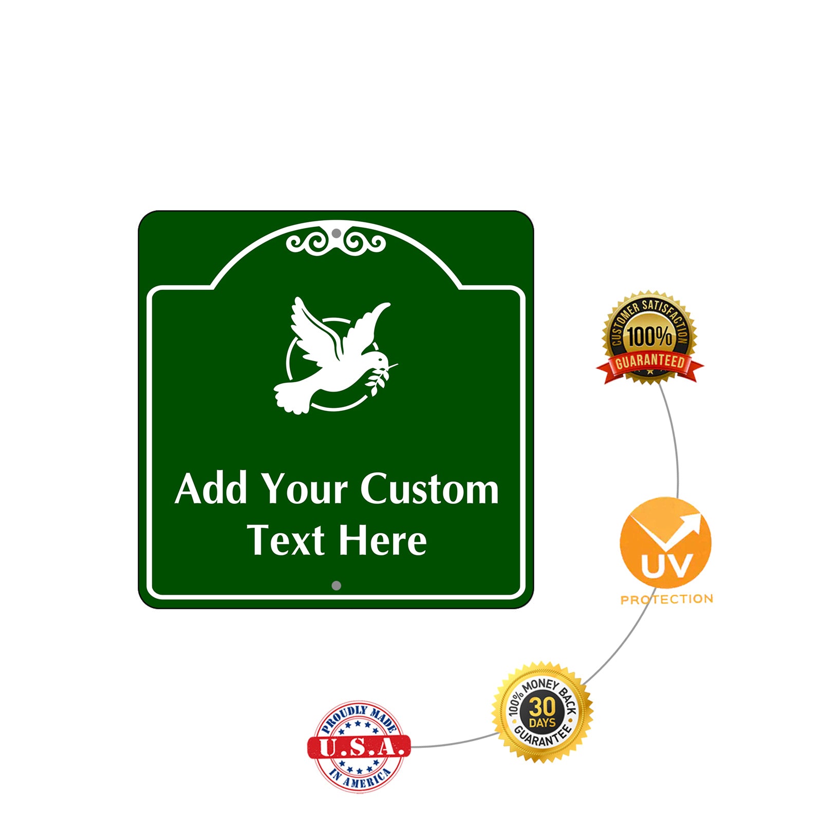 Add Your Custom Text Here Sign