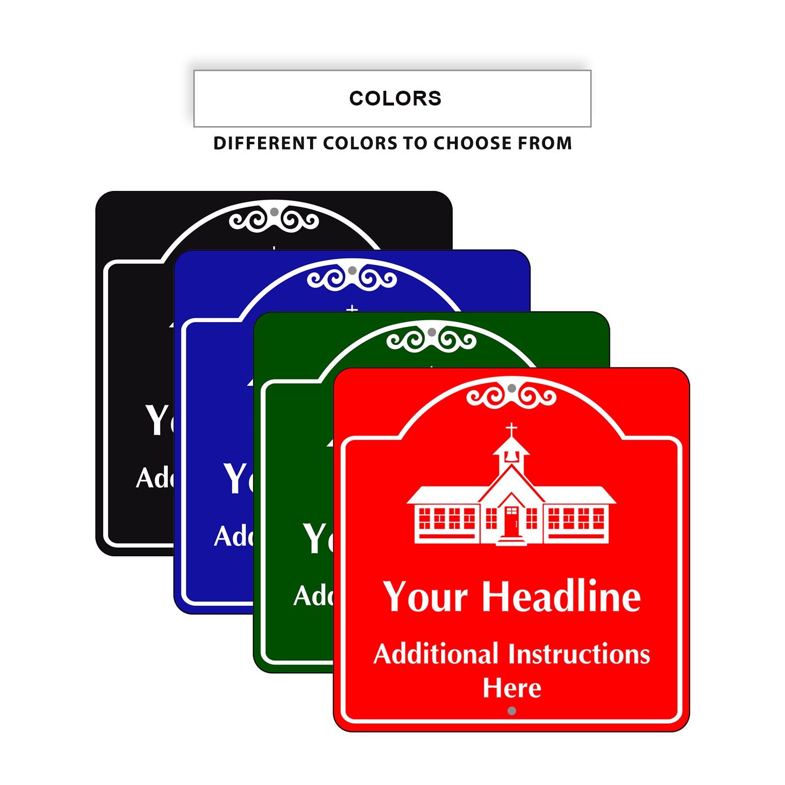 Your Headline Additional Instruction Here Sign – Sign Fever