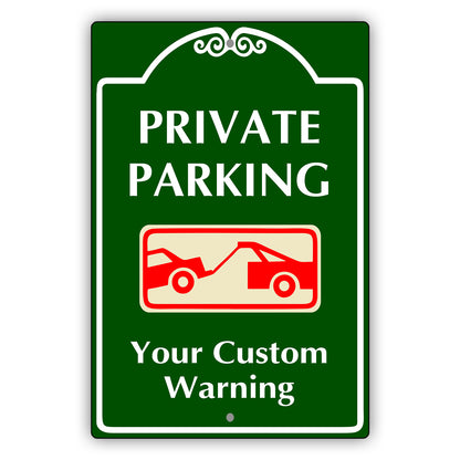 Private Parking Your Custom Warning Sign