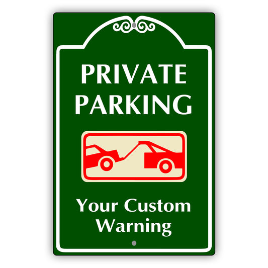 Private Parking Your Custom Warning Sign