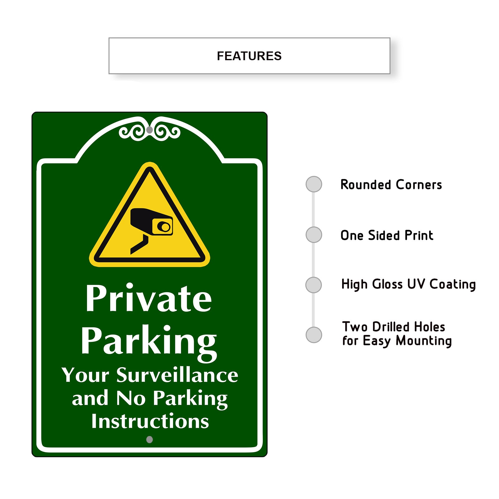 Private Parking Your Surveillance Sign