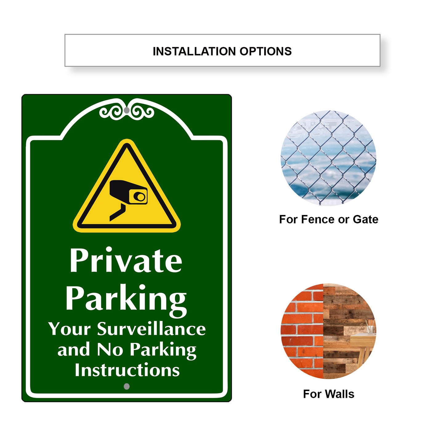 Private Parking Your Surveillance Sign