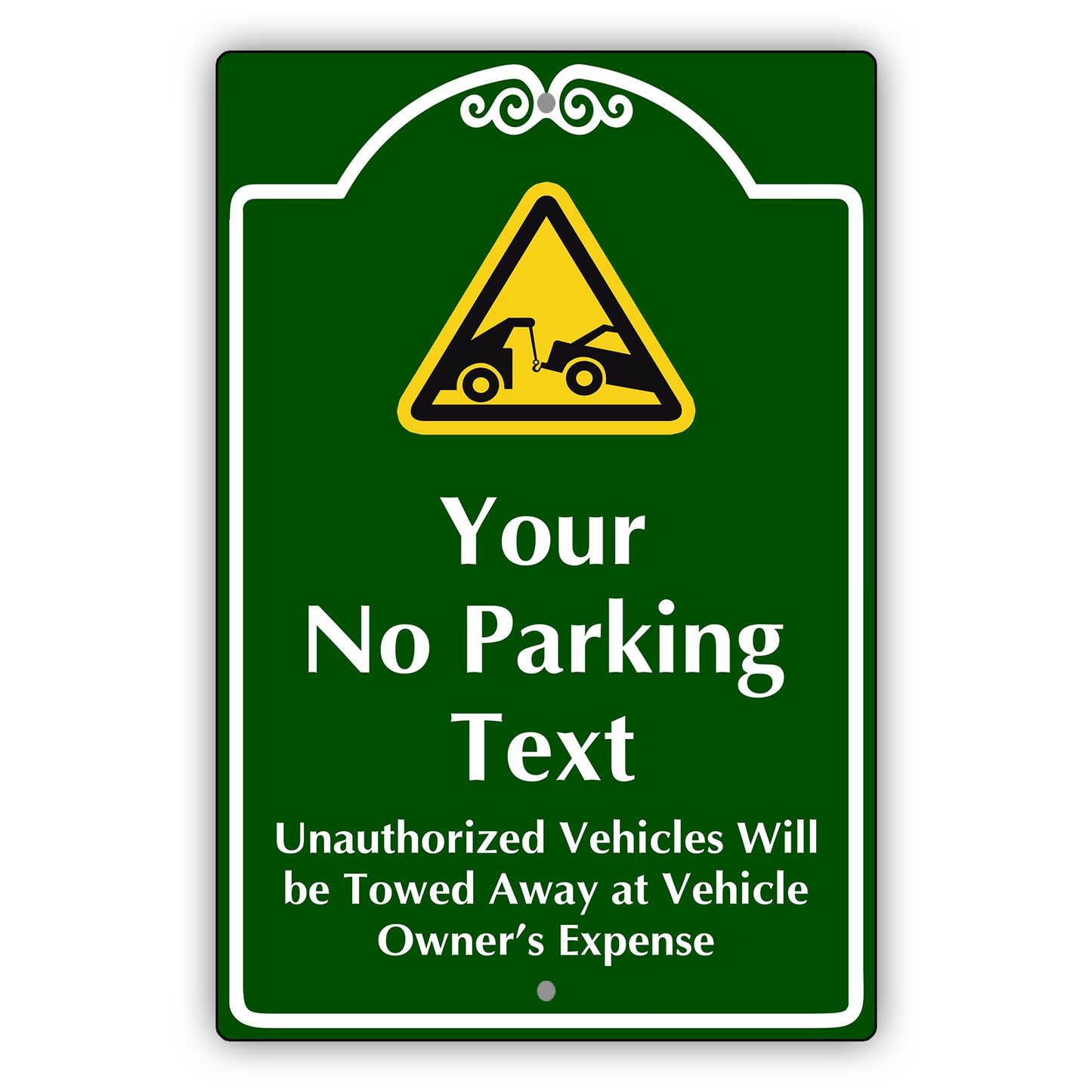 Your No Parking Text Sign