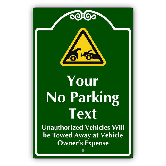 Your No Parking Text Sign