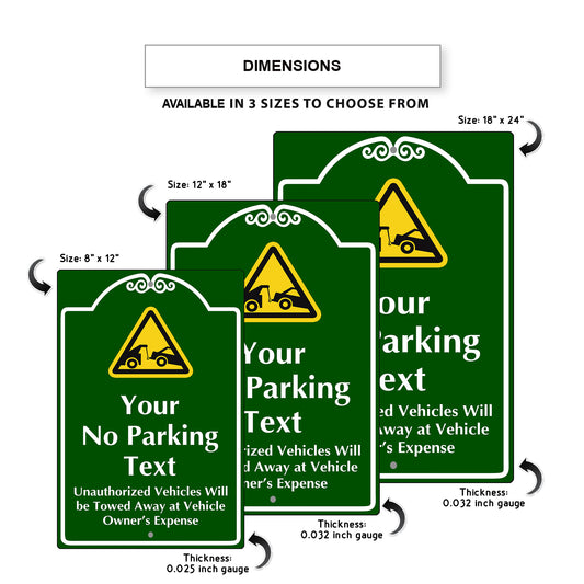 Your No Parking Text Sign