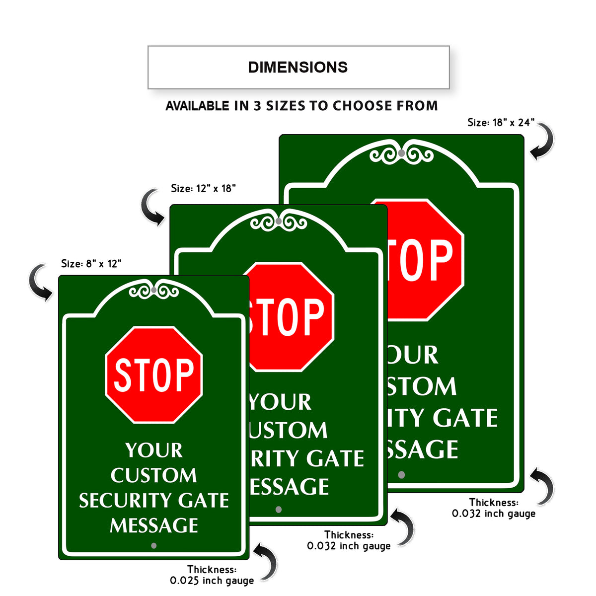 Security Guid Signage Your Custom Security Gate Sign – Sign Fever