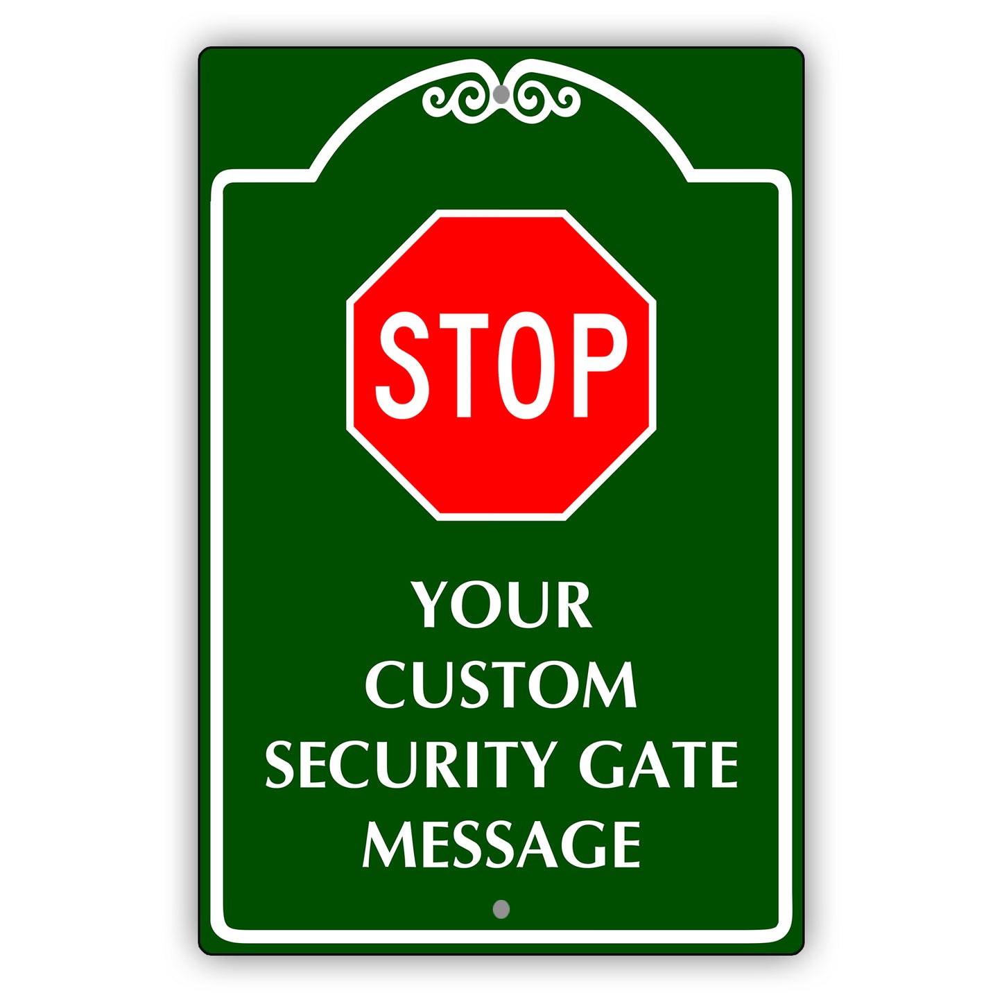 Your Custom Security Gate Sign