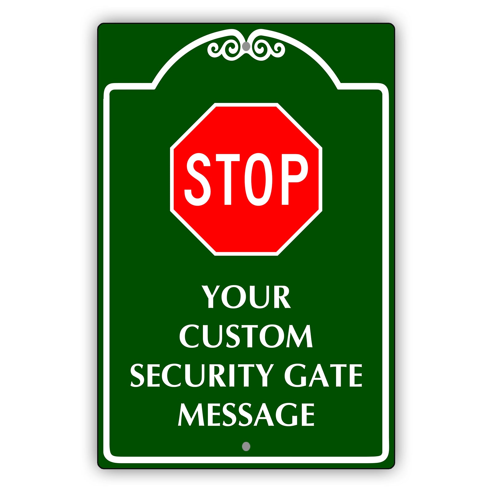 Your Custom Security Gate Sign