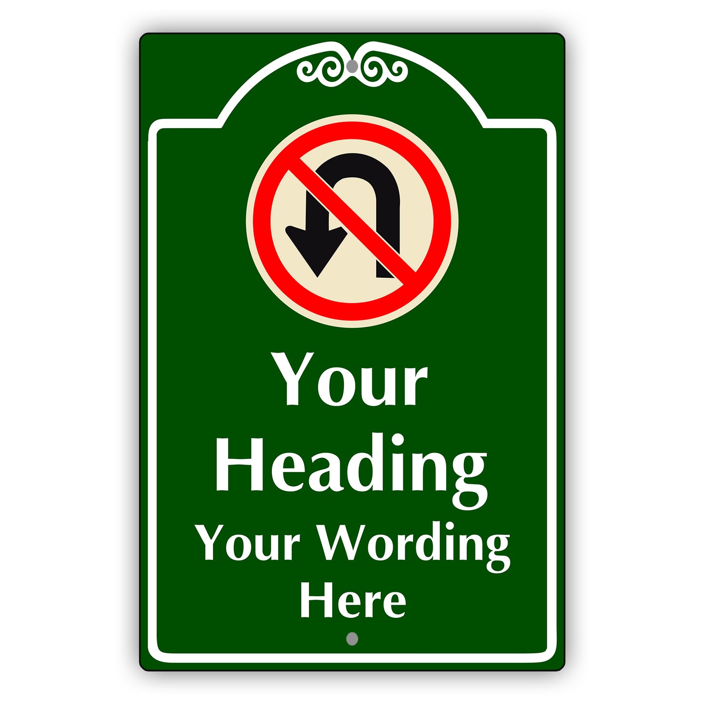 Your Heading Your Wording Here Sign