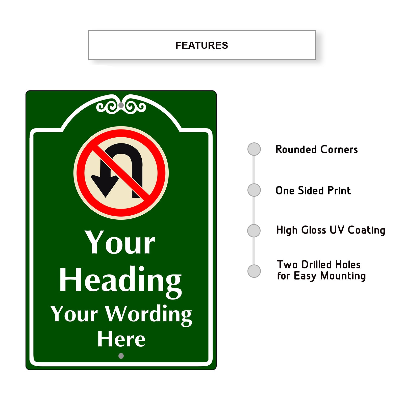 Your Heading Your Wording Here Sign