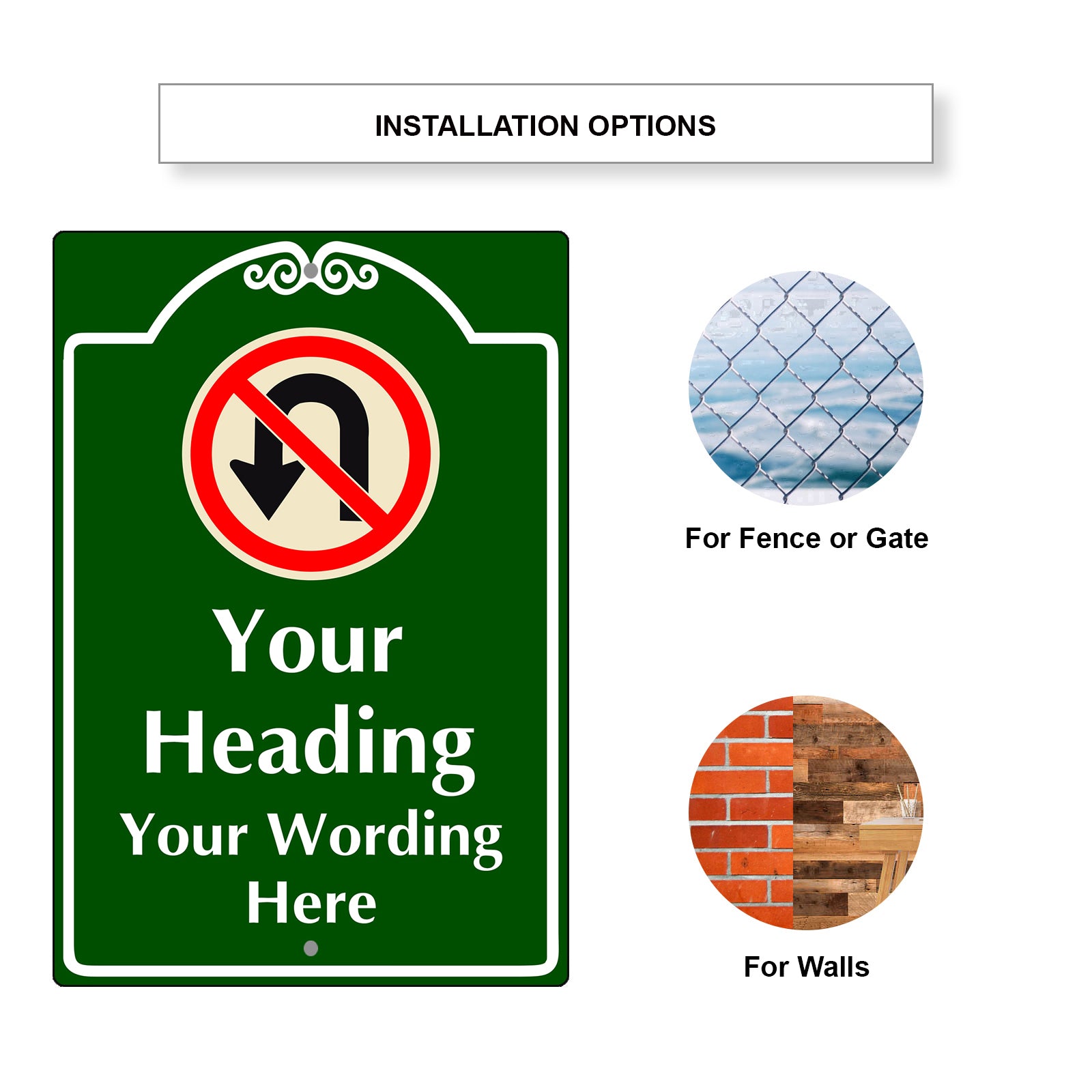 Your Heading Your Wording Here Sign
