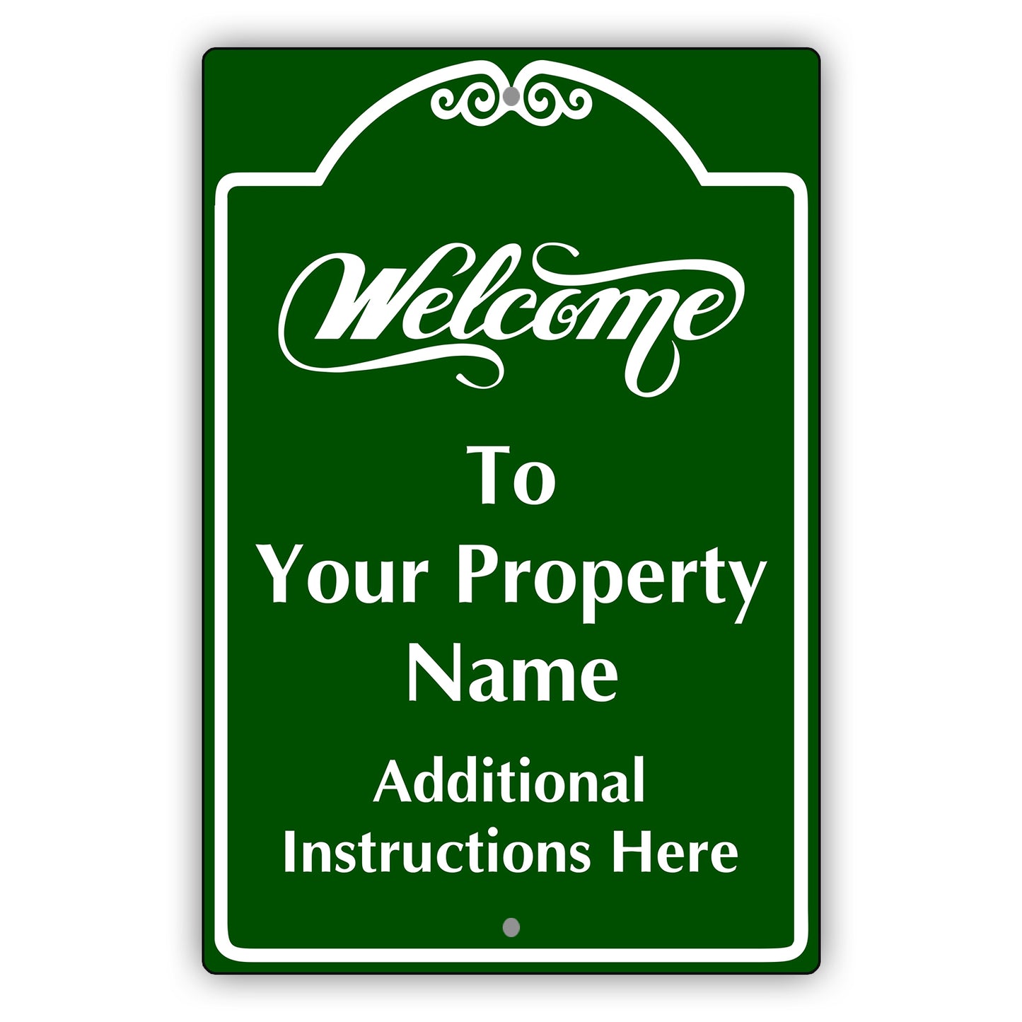 Welcome to Your property Sign
