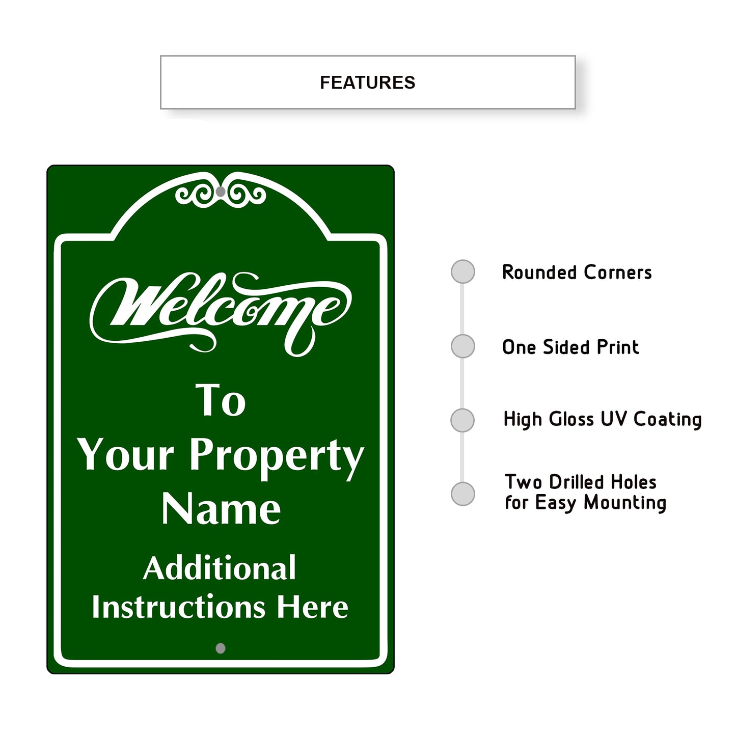 Welcome to Your property Sign