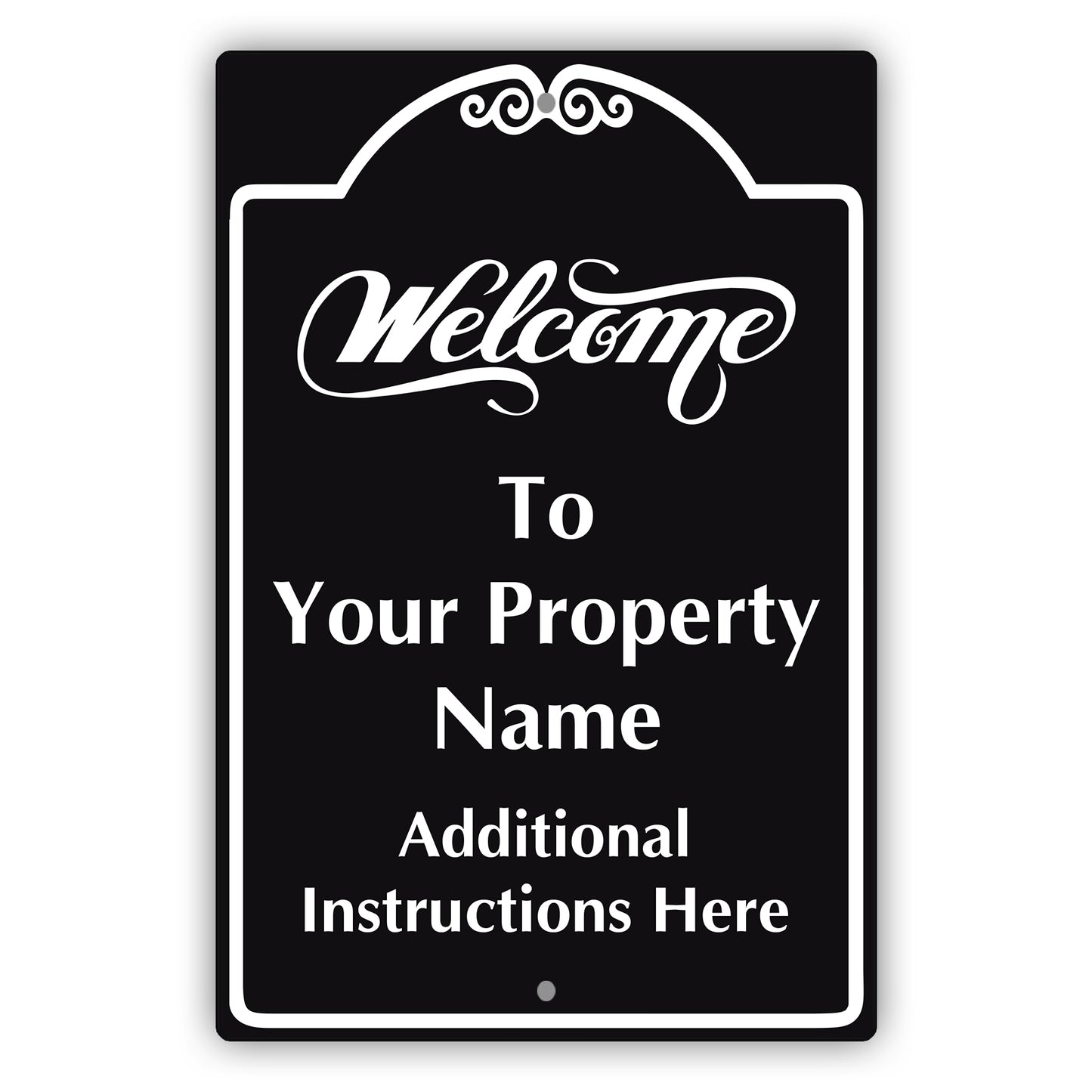Welcome to Your property Sign