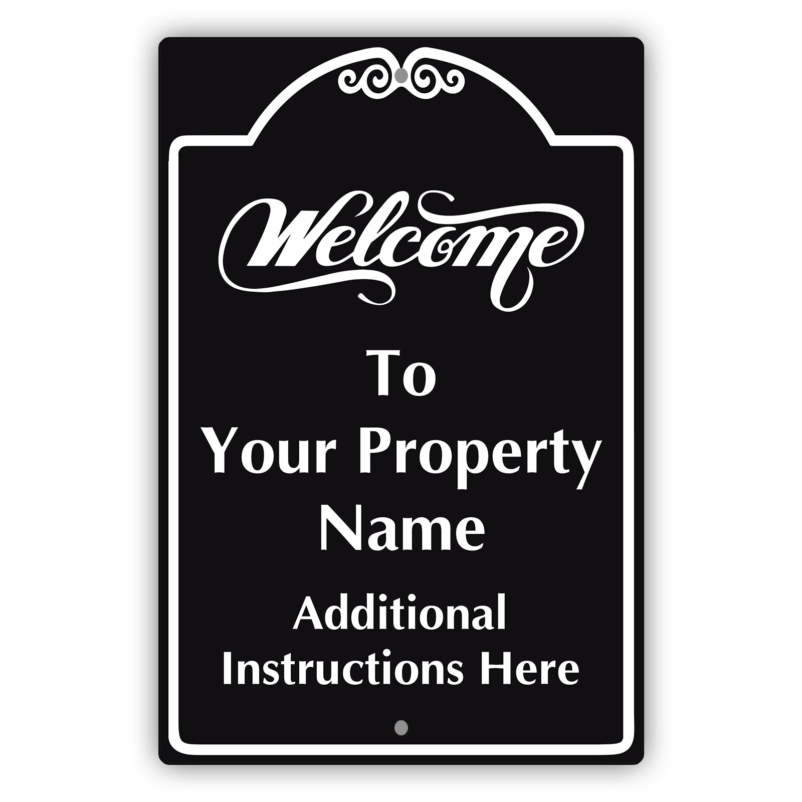 Welcome to Your property Sign